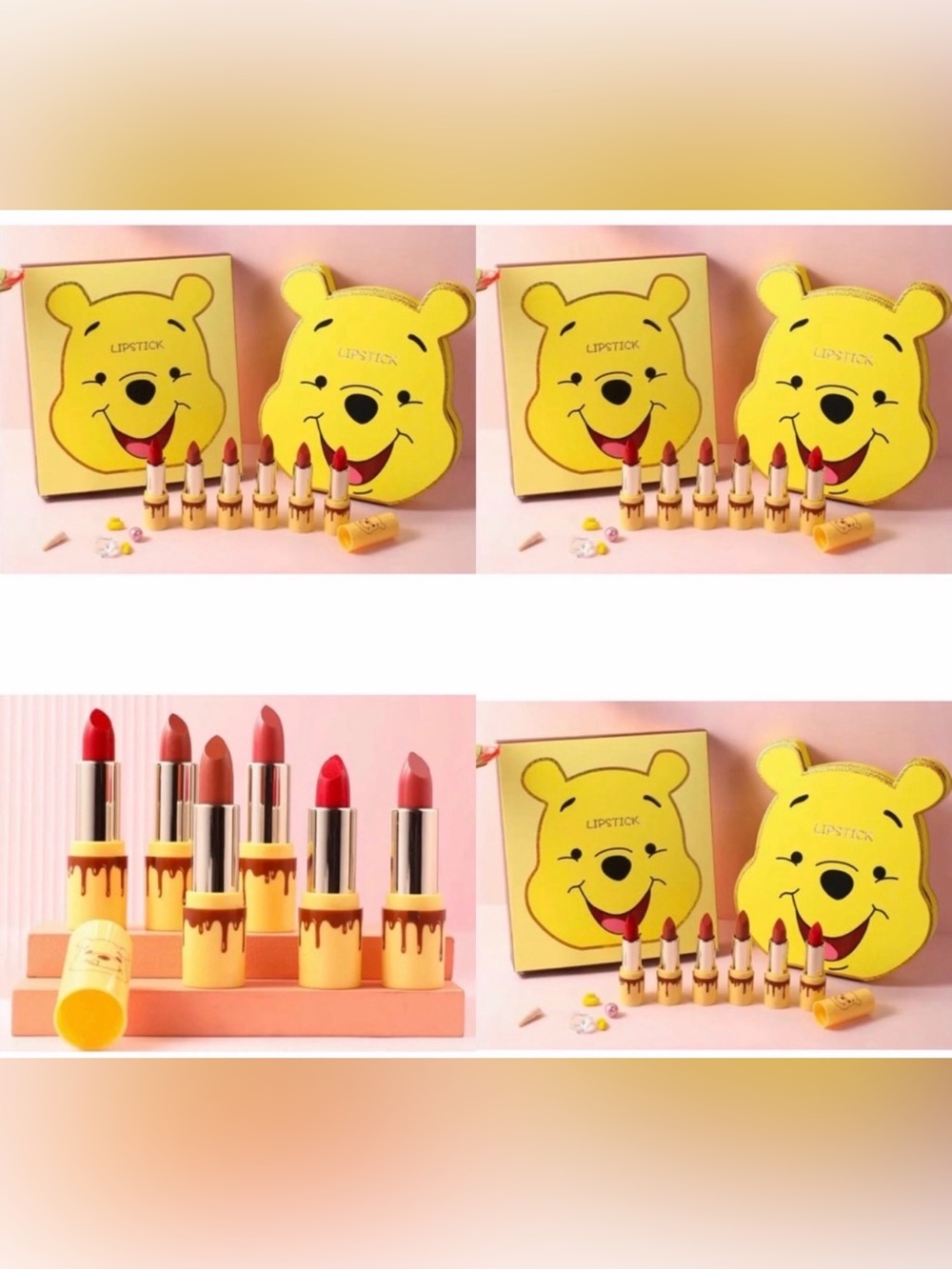NEW Winnie the Pooh 6PC scented lipstick collection